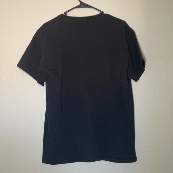 Nirvana Men's Kurt Cobain Black Happy Smiley Face Grunge T-Shirt Size Large - Picture 2 of 3